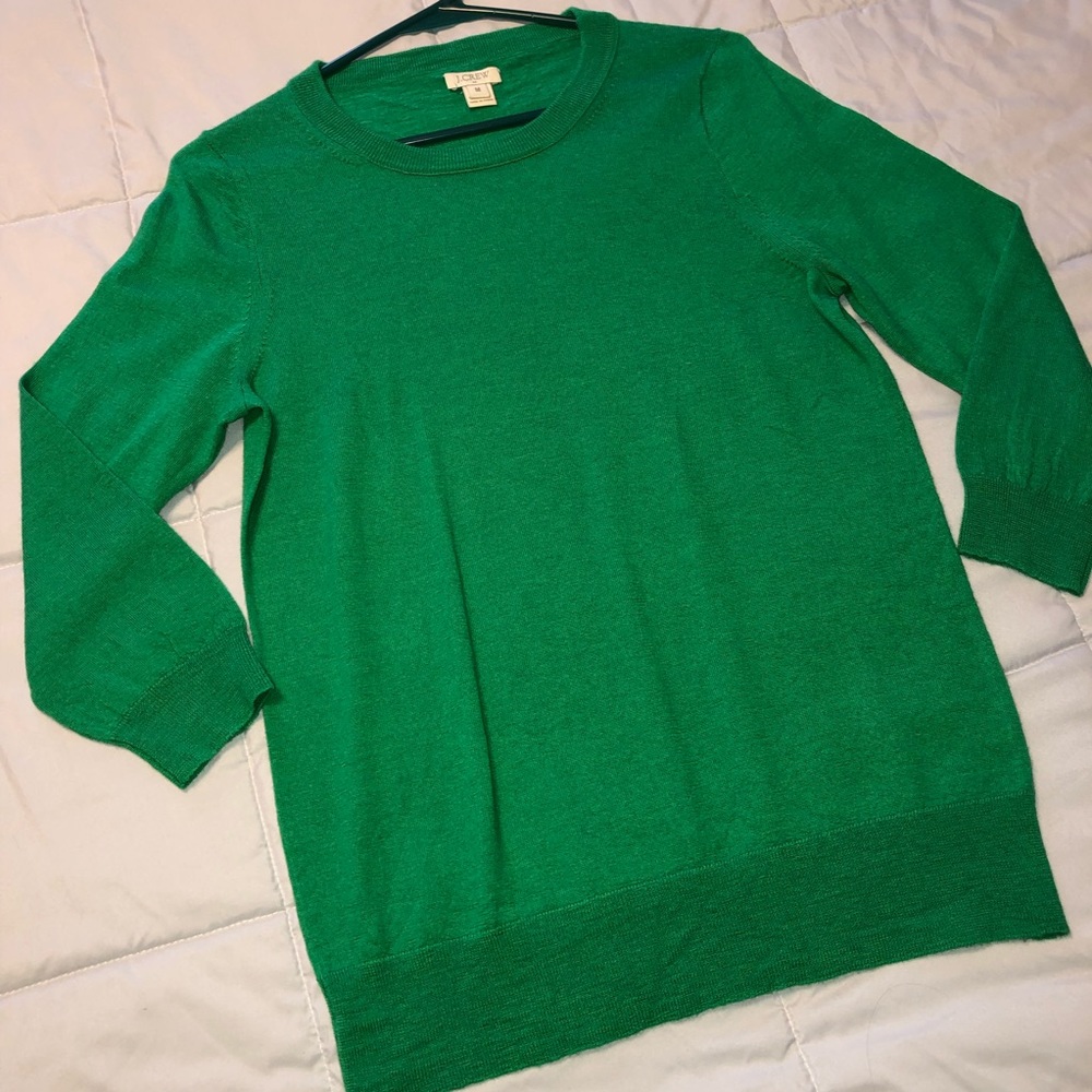 J.Crew Merino Charley Tippi Sweater - M - Green